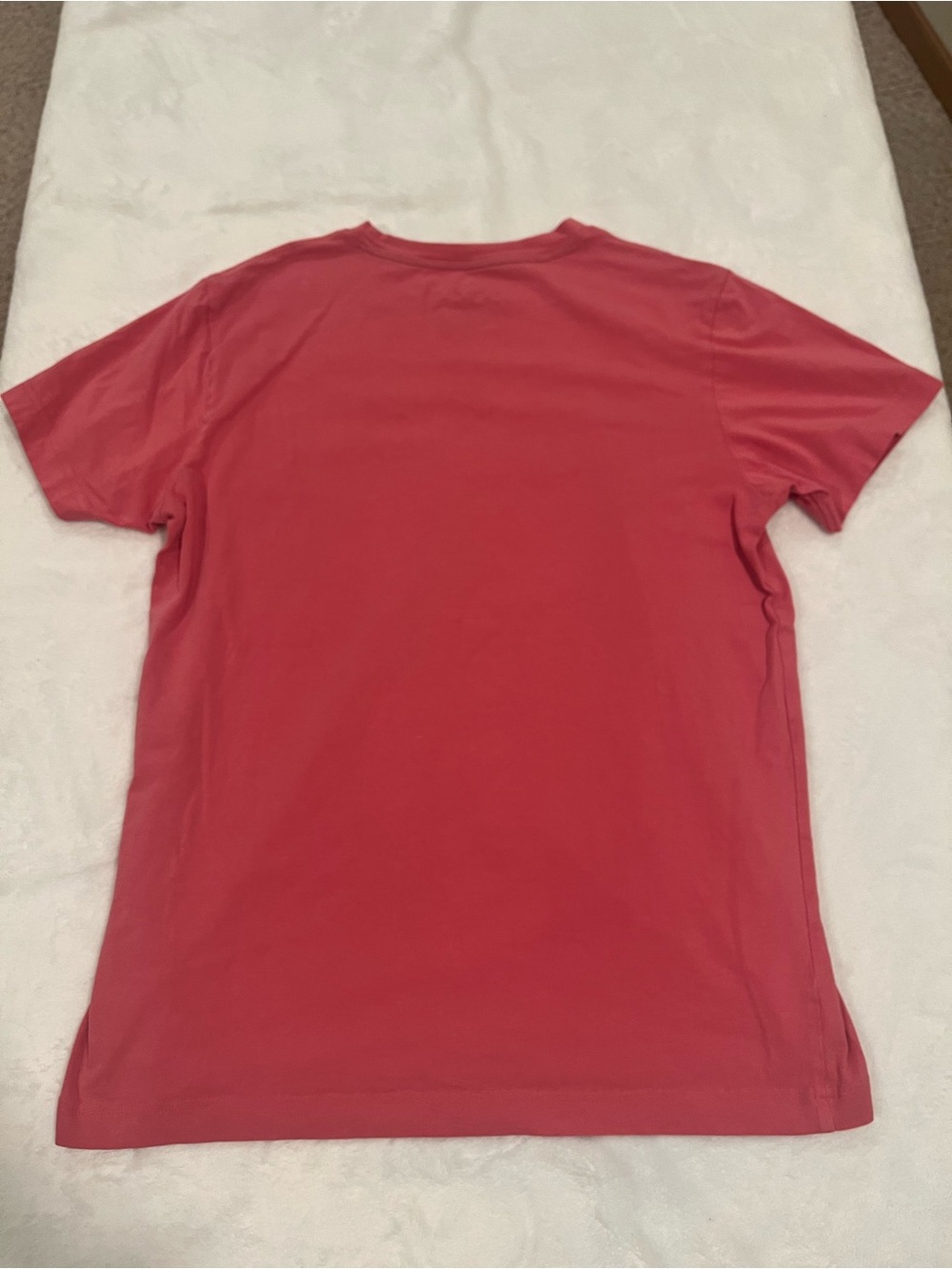Tommy Bahama Men's Short Sleeve Cotton Spandex Tee - Size Small Coral Pink - Picture 2 of 5